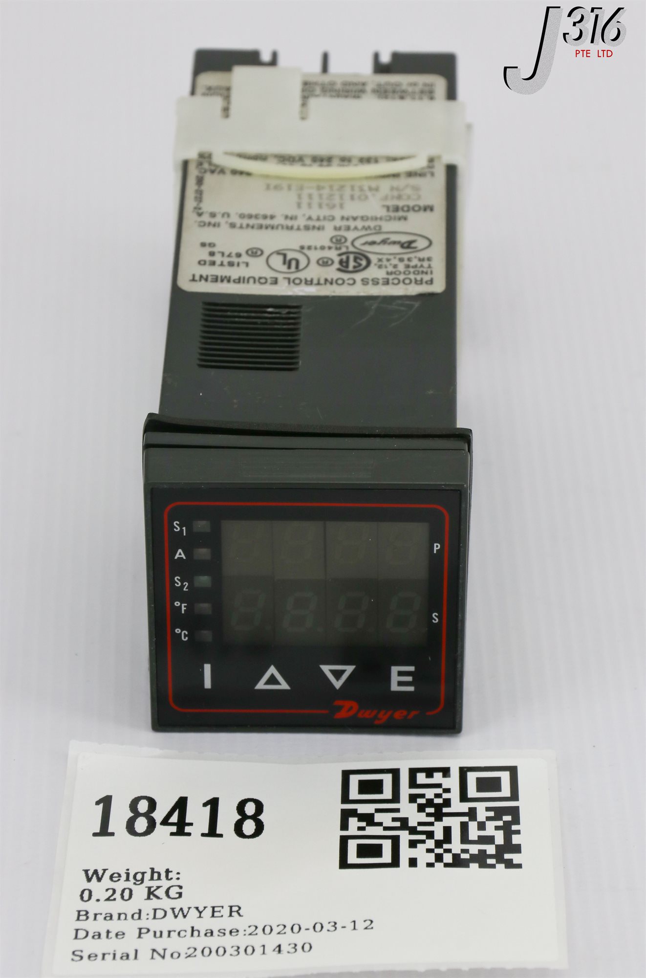アン 18418 DWYER TEMPERATURE CONTROLLER 16111 | eBay